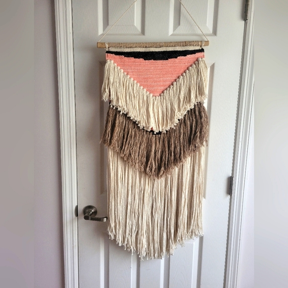 Boho Wall Hanging with Fringe - Picture 1 of 2